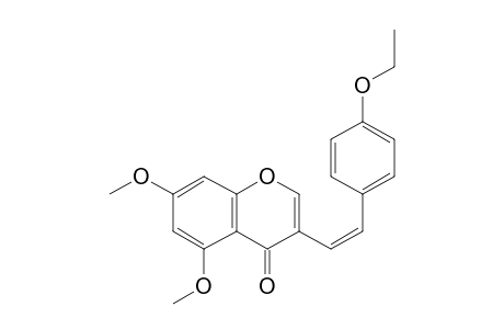 (Z)-4'-Ethoxy-5,7-dimethoxy-3-styrylchromone