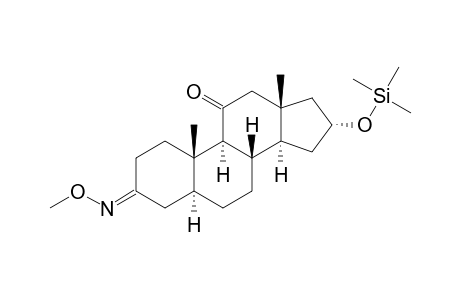 16.ALPHA.-[(TRIMETHYLSILYL)OXY]-5.ALPHA.-ANDROSTAN-3,11-DIONE(3-O-METHYLOXIME)