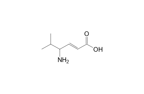 2-(E)-Hexenoic acid, (4S)-amino-5-methyl-