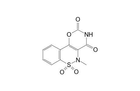 5-methyl-2H,5H-1,3-oxazino[5,6-c][1,2]benzothiazine-2,4(3h)-dione, 6,6-dioxide