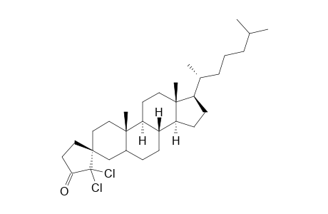 (3S)-2',2'-Dichloro-spiro[cholestane-3,1'-cyclopentan]-3'-one