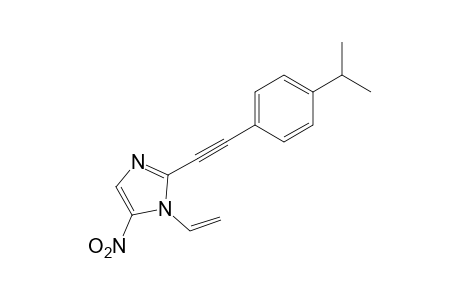 2-[(p-cumenyl)ethynyl]-5-nitro-1-vinylimidazole