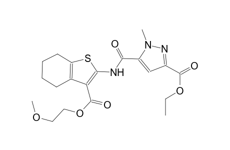 ethyl 5-[({3-[(2-methoxyethoxy)carbonyl]-4,5,6,7-tetrahydro-1-benzothien-2-yl}amino)carbonyl]-1-methyl-1H-pyrazole-3-carboxylate