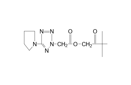 5-(1-pyrrolidinyl)-2H-tetrazole-2-acetic acid, 3,3-dimethyl-2-oxobutyl ester
