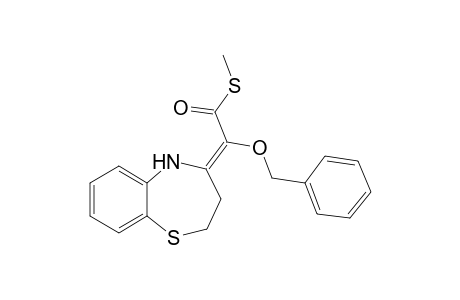 (E/Z)-S-Methyl-2-benzyloxy-2-(2,3-dihydro-1,5-benzothiazin-4(5H)-ylidene)thioacetate