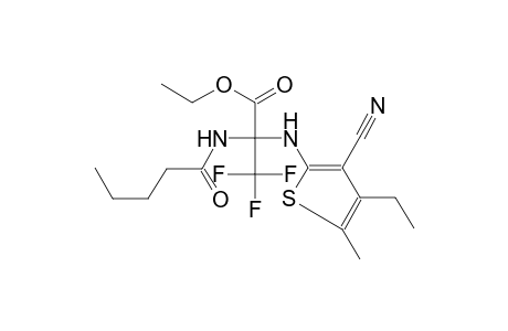 alanine, N-(3-cyano-4-ethyl-5-methyl-2-thienyl)-3,3,3-trifluoro-2-[(1-oxopentyl)amino]-, ethyl ester