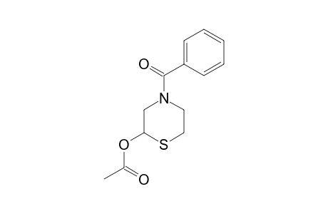 2-ACETOXY-4-BENZOYL-1-THIA-4-AZA-CYCLOHEXANE