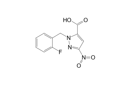1H-Pyrazole-5-carboxylic acid, 1-[(2-fluorophenyl)methyl]-3-nitro-