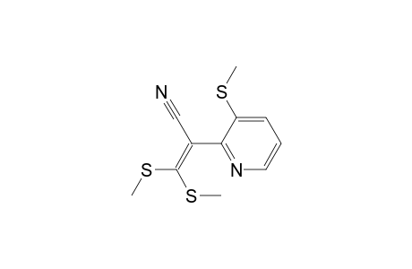 3,3-bis(methylsulfanyl)-2-(3-methylsulfanyl-2-pyridyl)prop-2-enenitrile