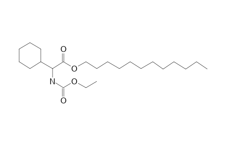 Glycine, 2-cyclohexyl-N-ethoxycarbonyl-, dodecyl ester