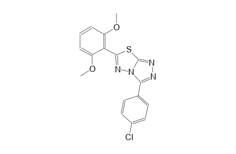 3-(4-chlorophenyl)-6-(2,6-dimethoxyphenyl)[1,2,4]triazolo[3,4-b][1,3,4]thiadiazole