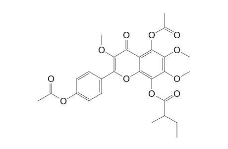 DIACETYL-PRATENSIN-D;5,4'-DIACETOXY-3,6,7-TRIMETHOXY-8-(2-METHYLBUTYROYLOXY)-FLAVONE