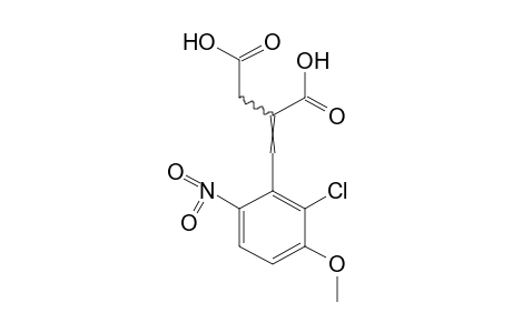 (2-CHLORO-3-METHOXY-6-NITROBENZYLIDENE)SUCCINIC ACID