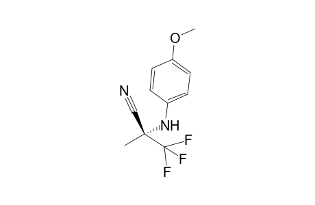 (R)-3,3,3-trifluoro-2-((4-methoxyphenyl)amino)-2-methylpropanenitrile