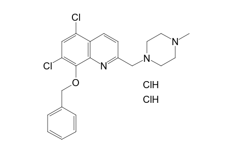 8-(BENZYLOXY)-5,7-DICHLORO-2-[(4-METHYL-1-PIPERAZINYL)METHYL]QUINOLINE, DIHYDROCHLORIDE