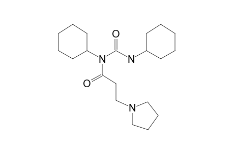 3-(1-Pyrrolidyl)propionic acid amide, N-cyclohexyl-N-(N-cyclohexylamino)