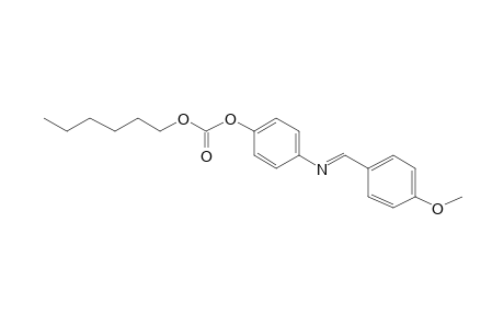 Carbonic acid, hexyl 4-[[(4-methoxyphenyl)methylene]amino]phenyl ester