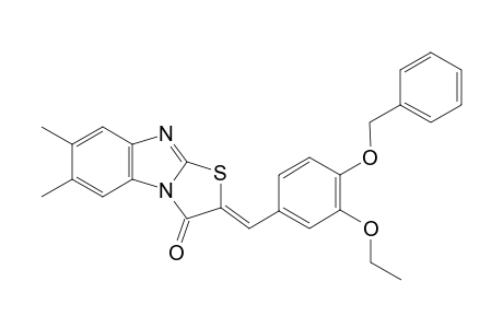 thiazolo[3,2-a]benzimidazol-3(2H)-one, 2-[[3-ethoxy-4-(phenylmethoxy)phenyl]methylene]-6,7-dimethyl-, (2Z)-