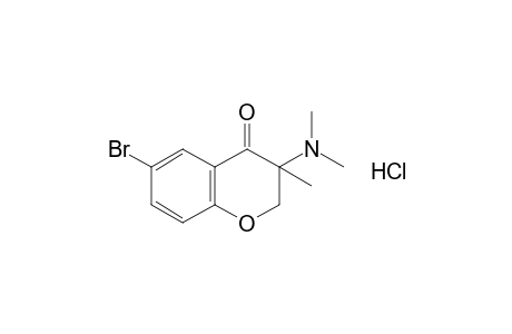 6-bromo-3-(dimethylamino)-3-methyl-4-chromanone, hydrochloride