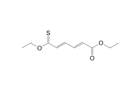 (2E,4E)-6-ethoxy-6-thioxo-hexa-2,4-dienoic acid ethyl ester