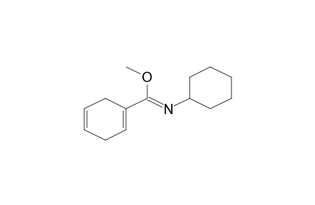 1,4-Cyclohexadiene-1-carboximidic acid, N-cyclohexyl-, methyl ester