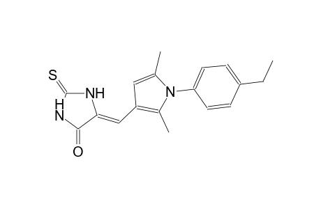 (5Z)-5-{[1-(4-ethylphenyl)-2,5-dimethyl-1H-pyrrol-3-yl]methylene}-2-thioxo-4-imidazolidinone