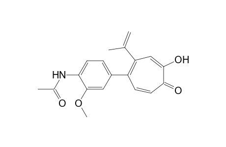 5-(4-Acetamido-3-methoxyphenyl)-4-isopropenyltropolone