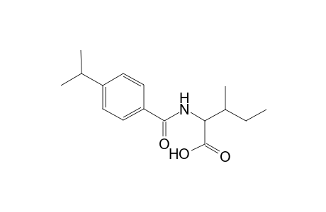 Pentanoic acid, 3-methyl-2-[[4-(1-methylethyl)benzoyl]amino]-
