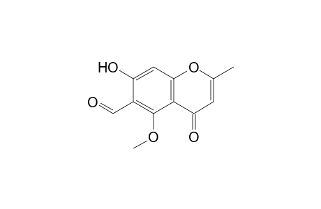 4H-1-Benzopyran-6-carboxaldehyde, 7-hydroxy-5-methoxy-2-methyl-4-oxo-