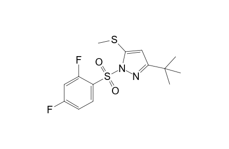 3-tert-butyl-1-[(2,4-difluorophenyl)sulfonyl]-5-(methylthio)pyrazole