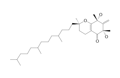 (2R,6S-8R,4'R,8'R)-7,8-DIHYDRO-6,8-DIHYDROXY-2,6,8-TRIMETHYL-7-METHYLENE-2-(4',8',12'-TRIMETHYL-TRIDECYL)-CHROMAN-5(6H)-ONE