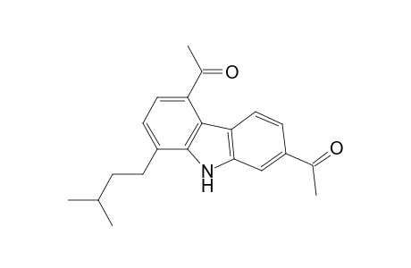 1-isopentyl-4,7-diacetyl-carbazole