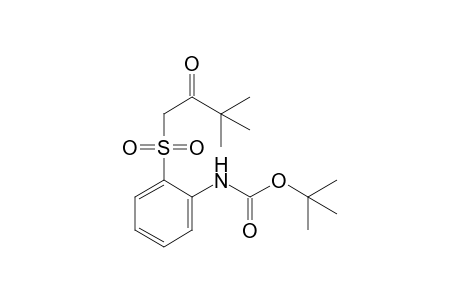 tert-Butyl 2-[(3,3-dimethyl-2-oxobutyl)sulfonyl]phenyl-carbamate