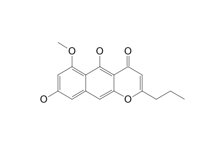 5,8-Dihydroxy-6-methoxy-2-propyl-4-benzo[g][1]benzopyranone