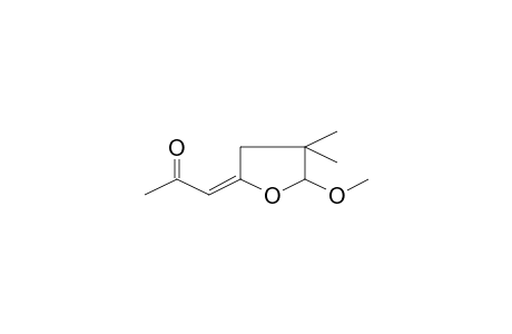 1-(5-Methoxy-4,4-dimethyl-dihydro-furan-2-ylidene)-propan-2-one