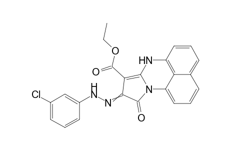 8-Ethoxycarbonyl-7H-9-(3-chlorophenylhydrazono)-pyrrolo[1,2-a]perimidin-10-one