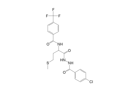 1-(p-chlorobenzoyl)-2-[N-(alpha,alpha,alpha-trifluoro-p-toluoyl)methionyl]hydrazine