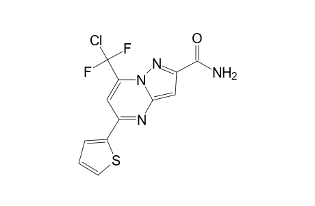 7-(Chloro-difluoro-methyl)-5-thiophen-2-yl-pyrazolo[1,5-a]pyrimidine-2-carboxylic acid amide