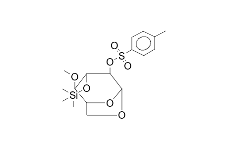 1,6-ANHYDRO-2-O-TOSYL-3-O-TRIMETHYLSILYL-4-O-METHYL-BETA-D-GLUCOPYRANOSE