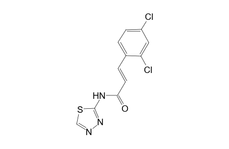 (2E)-3-(2,4-dichlorophenyl)-N-(1,3,4-thiadiazol-2-yl)-2-propenamide