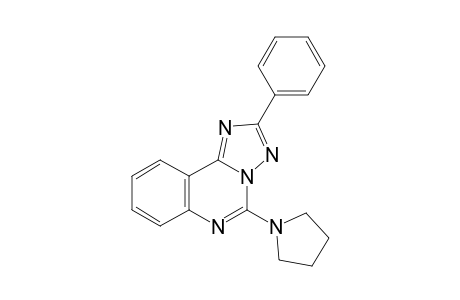 2-Phenyl-5-(1-pyrrolidinyl)-[1,2,4]triazolo[1,5-c]quinazoline