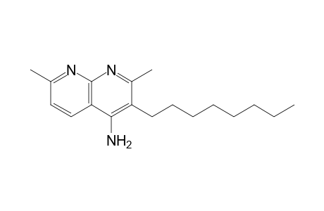 1,8-Naphthyridin-4-amine, 2,7-dimethyl-3-octyl-