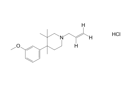 1-allyl-4-(m-methoxyphenyl)-3,3,4-trimethylpiperidine, hydrochloride