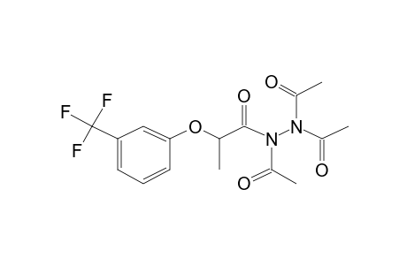 2-[3-(Trifluoromethyl)phenoxy]propanehydrazide, N,N',N'-tris-acetyl