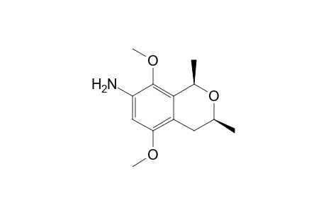 (1R,3S)-7-Amino-3,4-dihydro-5,8-dimethoxy-1,3-dimethyl-1H-2-benzopyran