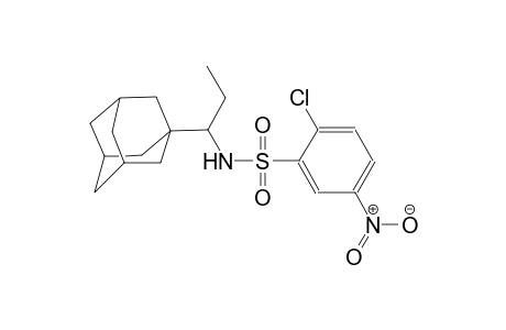 N-[1-(1-adamantyl)propyl]-2-chloranyl-5-nitro-benzenesulfonamide