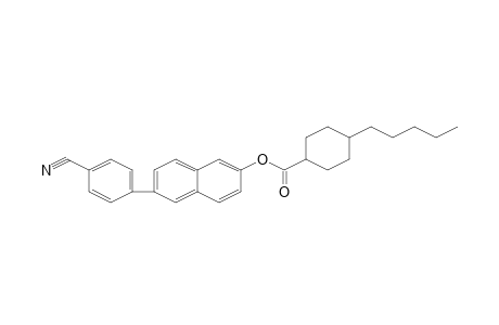 4-Pentyl-cyclohexanecarboxylic acid, 6-(4-cyano-phenyl)-naphthalen-2-yl ester