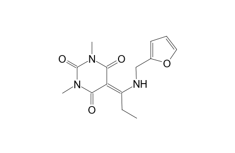 5-{1-[(2-furylmethyl)amino]propylidene}-1,3-dimethyl-2,4,6(1H,3H,5H)-pyrimidinetrione