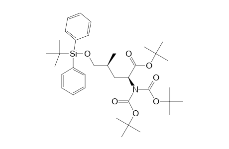 (2S,4R)-TERT.-BUTYL-2-DI-TERT.-BUTOXYCARBONYLAMINO-5-TERT.-BUTYLDIPHENYLSILYLOXY-4-METHYLPENTANOATE