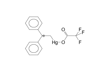 1,1-DIPHENYL-2-(TRIFLUOROACETOXYMERCURO)-1-ETHYL CATION